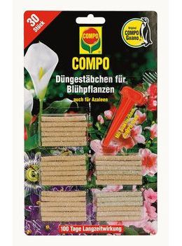 COMPO Blühpflanzen-Düngestäbchen mit Guano - 30Stk