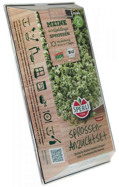 SPERLI BIO Microgreen Grow Kit, Anzuchtset Kresse